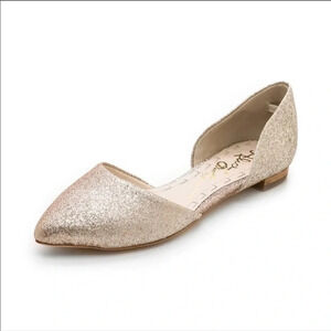 Alice and Olivia Hilary D'orsay Glitter Flats 38 (7.5 US)